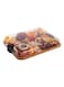 Bamboo Cutting Board with Built-In Compartments and Clear Locking Lid, Ideal for Charcuterie, Snacks, Food Prep &amp; Serving