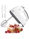 BabyNora 2022 Electric Hand Mixer, 7 Speed Power Handheld Mixer with Dough Hooks &amp; Beaters, Food Beater for Baking, Cookies, Dough Batters, Cream, Lightweight Mixing Egg Beaters