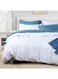 Home 3 Piece Duvet Cover Queen Size, Soft Lightweight Cover with Zipper Closure Corner Ties, Includes 1 x 230cm x 230cm Duvet Cover + 2x 50cm x 65cm Pillow Shams, White