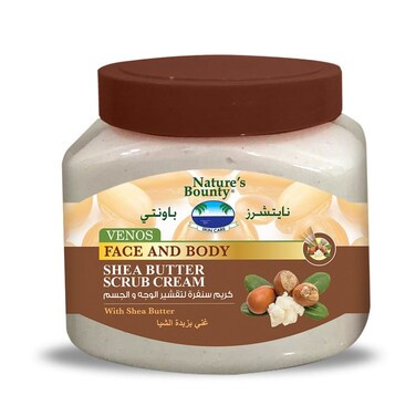Nature's Bounty Venos Scrub Cream   Shea Butter   300ml
