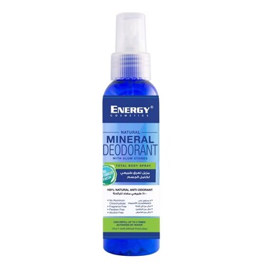 Energy Cosmetics Natural Mineral Deodorant   120 Ml