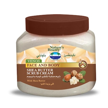 Nature's Bounty Venos Scrub Cream   Shea Butter   560ml
