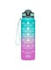 Hifza Online HO 1L Motivational Tritan Water Bottle with Time Markers &amp; Straw - Leak-Proof, BPA Free, Reusable Water Bottle for Kids &amp; Adults - Perfect for School, Sports, Travel, Gym