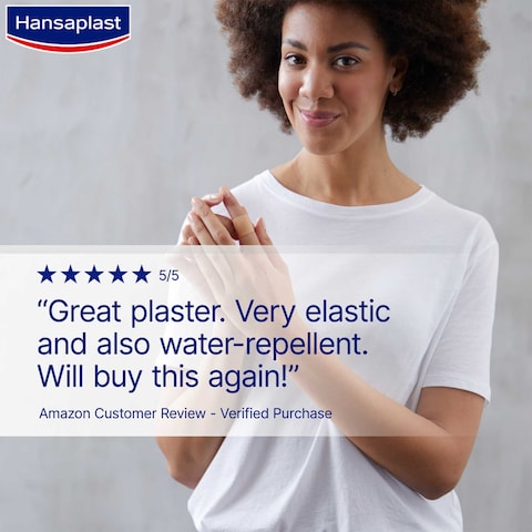 Hansaplast Fabric Wound Plasters, Flexible, Water-Repellent, 20 Strips