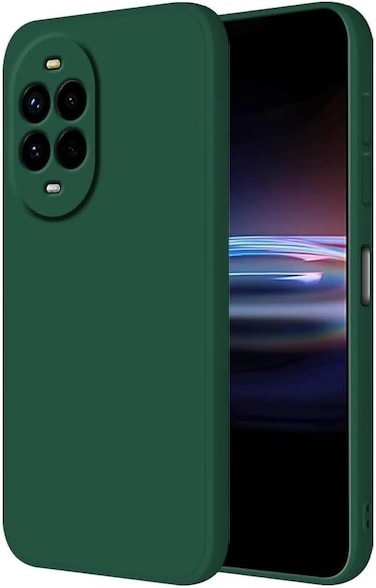 Case for Huawei Nova 13 Pro 5G, Liquid Gel Rubber Bumper Case with Soft Microfiber Lining Cushion Slim Shockproof Protective with Camera Protection Cover for Huawei Nova 13 Pro (Green)