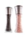Aokraty 2Pcs Salt And Pepper Grinder, Refillable Stainless Steel Combo Shakers With Adjustable Coarse Mills, Enjoy Your Favorite Spices, Fresh Ground Pepper, Himalayan Or Sea Salts (200ml)