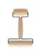 Sided Wooden Dough Roller Beige/Silver
