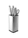 Oasisgalore Universal Knife Holder, Stainless Steel Knife Holder, Knife Organizer, Knife Block, Smart Knife Placer, Detachable for Easy Cleaning &amp; Unique Slot Design to Protect Blades