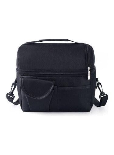 Insulated Lunch Bag Black 26x3x23cm