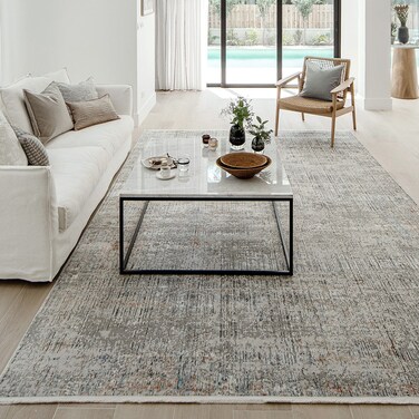 Jacob Sandy 245 x 160 cm Carpet Centre Home Designer Rug for Bedroom Living Dining Room Office Soft Non-slip Area Textile Decor
