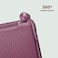 British Tourister 3 Piece Polypropylene Hard Side Spinner Luggage Trolley Set 20/24/28 Inch - Purple