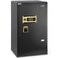 Rubik Safe Box Large with Dual Security Digital Keypad and Key Lock System Protect Money Documents for Home Office (Size 82x47x41cm) Black