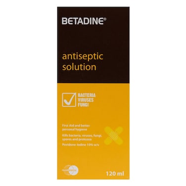 Betadine Povidone Iodine Antiseptic Solution 120ml
