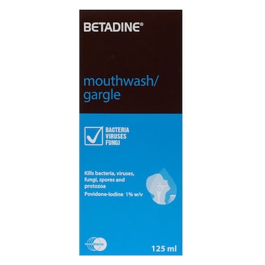 Betadine Mouthwash/Gargle 125ml