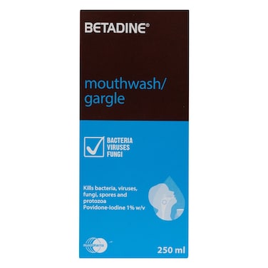 Betadine Mouthwash/Gargle 250ml