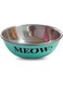 Mau Fusion Selecta Meow Pet Bowl, 350 ml Capacity, Turquoise