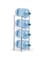 RUQIWEMI 4-Tier Shelf Shelving Storage Water Bottle Rack Unit, Metal Organizer Wire Rack Carbon Steel Kitchen Stand Storage Shelf (Silver,4-Tier,Water Bottle Rack)