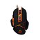 CANYON Hazard GM-6 Gaming Mouse, Wired USB, 9 Programmable Buttons, 6400 DPI, Adjustable Weights (20g), LED Backlight, Ergonomic Right-Handed Design, Black/Orange