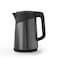 AENO Electric Kettle EK3-UK, 1.7L, Double Wall SS304, 1850-2200W, Strix Controller, Boil-Dry Protection, LED Indicator, 360&deg; Base, Silent, Metallic Gray