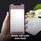 AENO KS1S Smart Kitchen Scale, 8kg Max load, Bluetooth, 10,000+ products &amp; meals, 25Nutritional indicators analysis, Coffee mode, 6 unit conversion: kg, g, lb, fl, oz, ml, Tempered glass, White