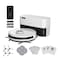AENO RC6S Robot Vacuum Cleaner with Dust Collector, 2-in-1 Wet &amp; Dry Cleaning with Dust Tank, 4000Pa Suction, LiDAR Navigation, Smart App Control, 3200mAh Battery &ndash; White