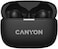 CANYON CNS-TWS10BK True Wireless Bluetooth Earbuds with Charging Case, Touch Control, Built-in Mic, Up to 20 Hours Playtime, Compact Design &ndash; Dark Gray