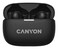 CANYON CNS-TWS10B True Wireless Bluetooth Earbuds with Charging Case, Touch Control, Built-in Mic, Up to 20 Hours Playtime, Compact Design &ndash; Black