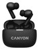 CANYON CNS-TWS10B True Wireless Bluetooth Earbuds with Charging Case, Touch Control, Built-in Mic, Up to 20 Hours Playtime, Compact Design &ndash; Black
