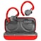 CANYON OnRun 11 Sport True Wireless Stereo Headset, Bluetooth 5.4 Earbuds with Wireless Charging Case, Up to 30H Playtime, Sweat-Resistant, Secure Fit for Sports, Touch Control, Red