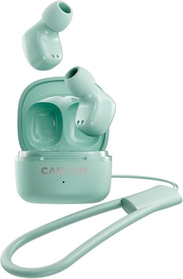 CANYON OnGo 4 Mini True Wireless Stereo Earbuds, Bluetooth 5.3, Compact &amp; Lightweight Design, 24H Playtime with Charging Case, High Sound, Bright Colors