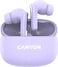 CANYON True Wireless Stereo Headset OnGo 9 Bluetooth 5.4, Deep Bass, Touch Control, Quick Charge, Up to 30H Playtime with Charging Case, Compact Design, Purple