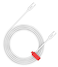 CANYON CC60AB USB-C to USB-C Cable, 60W Fast Charging, 480Mbps Data Transfer, 1.2m Braided PVC Design, Durable &amp; Flexible for Smartphones, Tablets, Laptops, White