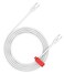 CANYON CC100AB USB-C to USB-C Cable, 100W Fast Charging, 480Mbps Data Transfer, 2m Braided PVC Design, Durable &amp; Flexible for Smartphones, Tablets, Laptops, White