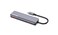 CANYON DS-18 5-in-1 USB-C HUB, 5 Ports for Laptop, Smartphone, Tablet   High-Speed Data Transfer up to 10Gbps   Compact Design, Compatible with Windows, macOS, Android, Grey