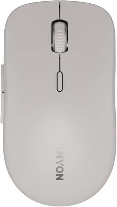 CANYON MW-12 Wireless Mouse &ndash; Dual Mode 2.4GHz &amp; Bluetooth   Adjustable DPI 800/1200/1600/2400   Silent Click, 6 Buttons, Ergonomic Design   Lightweight 65g, AA Battery Powered
