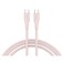 CANYON USB-C to USB-C Cable 60W Fast Charging, 1m Silicone Cable, 480Mbps Data Transfer, USB 2.0 Sync, Soft Durable Cord for Smartphones, Tablets &amp; Laptops, Pink Sand