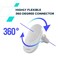 CANYON OnGrip 105 Qi2 Wireless Car Charger, 15W Magnetic Fast Charging, 360&deg; Air Vent Mount, MagSafe Compatible, USB-C Input, Secure Phone Holder for iPhone 12&ndash;16 Series, White