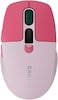 CANYON MW‑26 Wireless Mouse, Dual Mode 2.4GHz &amp; Bluetooth, Silent Click, LCD Battery Display, Adjustable DPI up to 2400, Rechargeable USB‑C, Pink