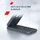 CANYON OnCharge 309 3-in-1 Foldable Wireless Charger, 15W Magnetic Fast Charging, Aluminum Stand, Qi Compatible, Phone/Earbuds/Watch Charging Dock, Compact Travel Design