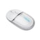 CANYON OnClick 24 Wireless Mouse &ndash; Dual Mode (BT 5.1 &amp; 2.4GHz), Silent Clicks, Rechargeable Battery, Transparent White, Ergonomic &amp; Lightweight Design