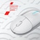 CANYON OnClick 24 Wireless Mouse &ndash; Dual Mode (BT 5.1 &amp; 2.4GHz), Silent Clicks, Rechargeable Battery, Transparent White, Ergonomic &amp; Lightweight Design