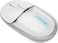 CANYON OnClick 24 Wireless Mouse &ndash; Dual Mode (BT 5.1 &amp; 2.4GHz), Silent Clicks, Rechargeable Battery, Transparent White, Ergonomic &amp; Lightweight Design