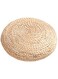Sitting Cushion Round Straw Weave Handmade Floor Pouf Soft Widely Applied Flexible 45x45cm