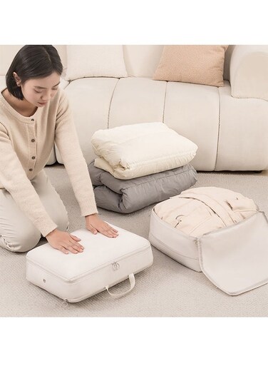 Pack Clothing Storage Bag, Multi-Functional Compression Storage Organizing Bag, Travel Storage Bag, Space-Saving Closet Buggy Bag, for Storing Blankets and Clothes