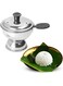 KSJONE Puttu Maker Stainless Steel, Stainless Steel Chiratta Puttu Maker, Chiratta Maker with Handle Use with Pressure Cooker Puttu Kutti Puttu Steamer Puttu Cooker Silver
