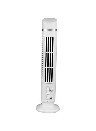 gernie Bladeless Tower Fan, 90 Degree Oscillating Quiet USB Desk Fan, Safe Low Noise Bladeless Fan, Portable Cooling Standing Fan for Indoor Home Bedroom Office Room (White), gerniet7ui4mhfok-12