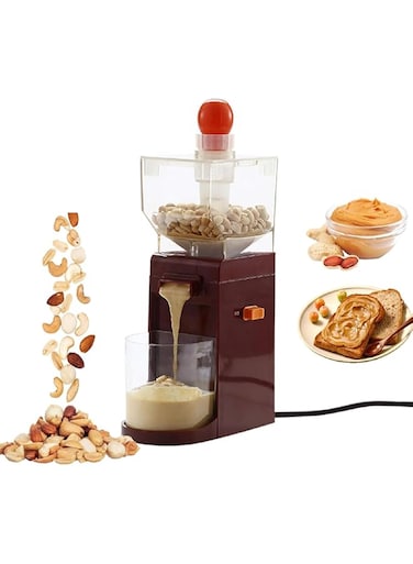 ADORZ Small Peanut Butter Machine, 500ml Home Cooking Nut Grinder, 120W Electric Sesame Sauce Mixer Grain Mills for Grinding Nut, Almond, Cashew, Hazelnut