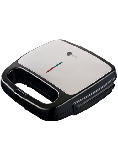 AFRA 2 Slice Non-Stick Fixed Grill Sandwich Maker, 750 Watts, Automatic Temperature Control, AF-8020SMBK, 2 Year Warranty