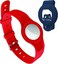 2 PCS Dog/Cat Collar with Inbuilt Air Tag compartment+Air Tag Holder for Bags, Key Rings, Pet Collars; Anti Lost GPS Tracker Case and Pet Collar, Waterproof and Anti-Scratch Pet Collar &amp; AirTag Holder