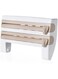 WSSSH 4 in 1 Paper Towel Holder Rack Wall Mount Sauce Bottle Preservative Film Dispenser Storage Shelf Multiple Uses for Home Kitchen (Gray)-Khaki